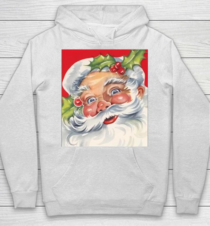 Christmas 2023 Retro Jolly Santa Claus Hoodie