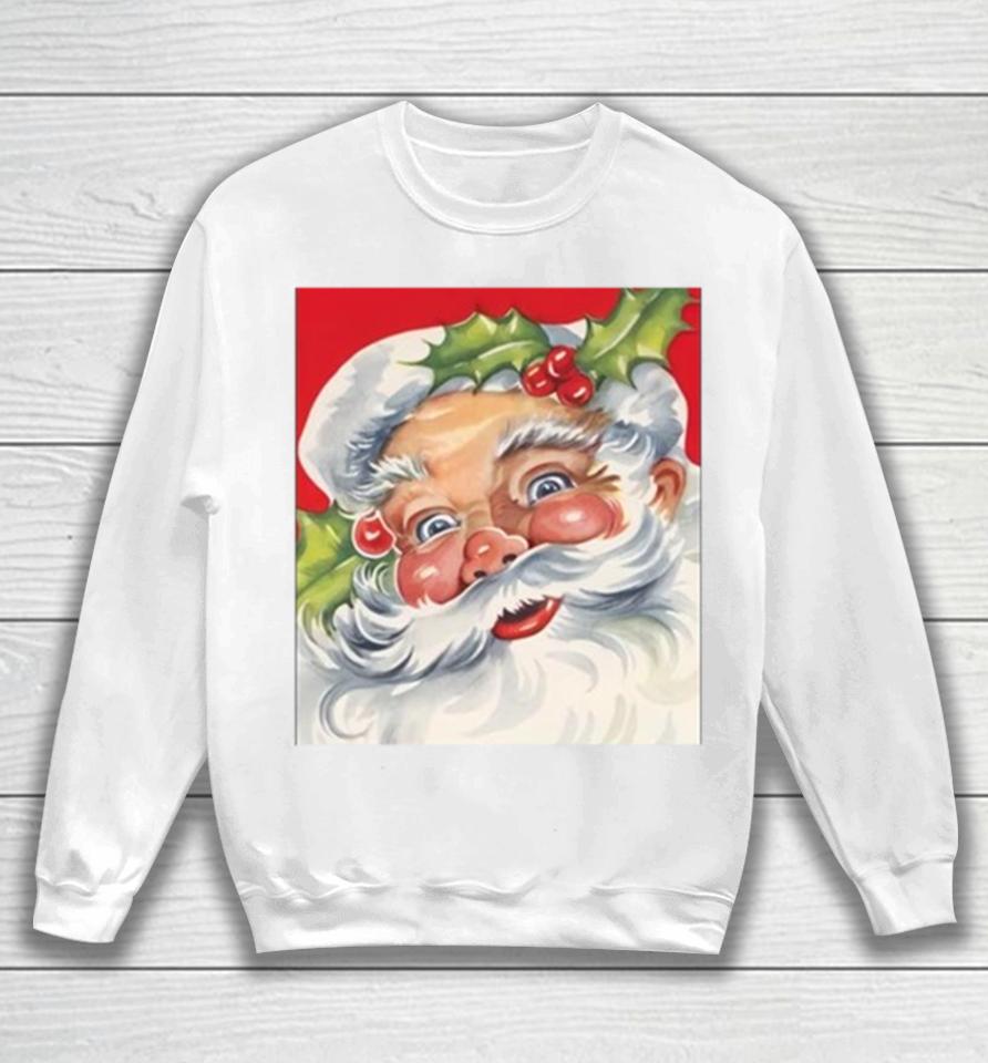 Christmas 2023 Retro Jolly Santa Claus Sweatshirt