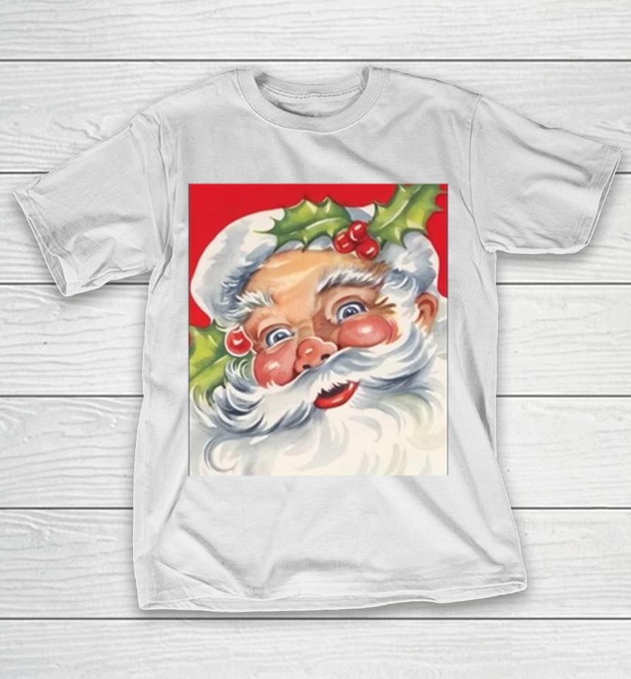 Christmas 2023 Retro Jolly Santa Claus T-Shirt