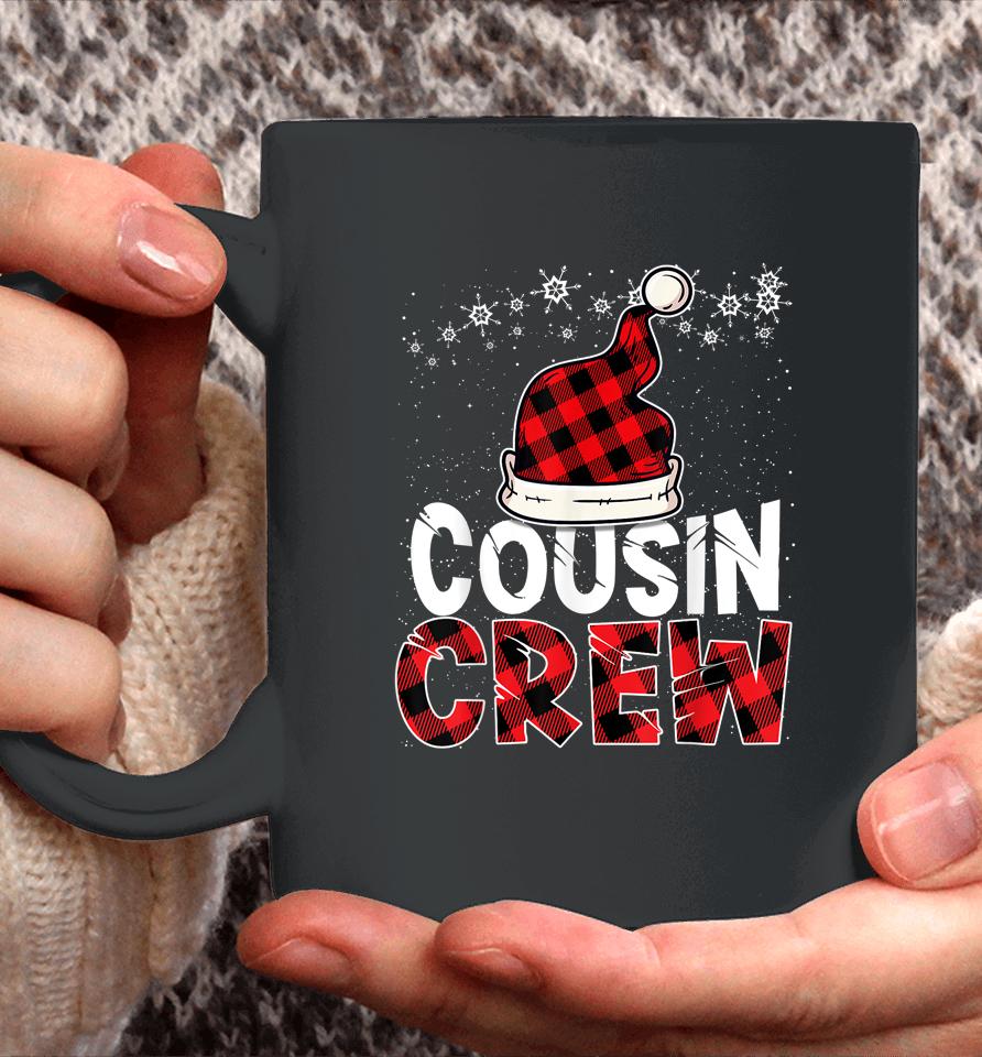 Christmas Cousin Crew Buffalo Red Plaid Pajamas Family Xmas Coffee Mug