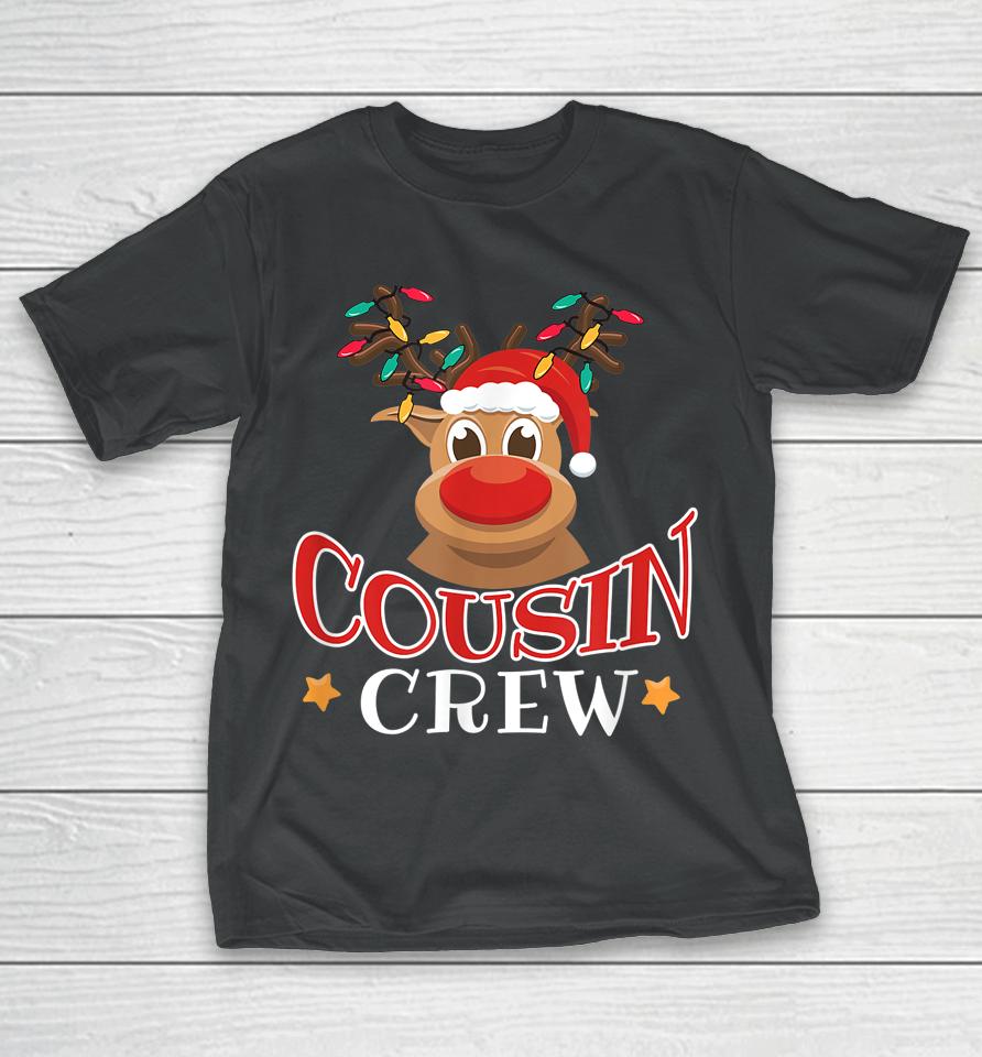 Christmas Cousin Crew Funny Reindeer Matching Pajama Gift T-Shirt