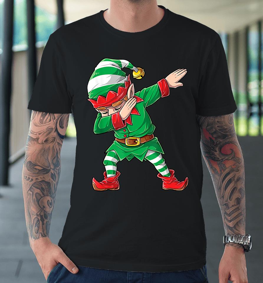 Christmas Dabbing Elf Squad Funny Elves Family Matching Premium T-Shirt
