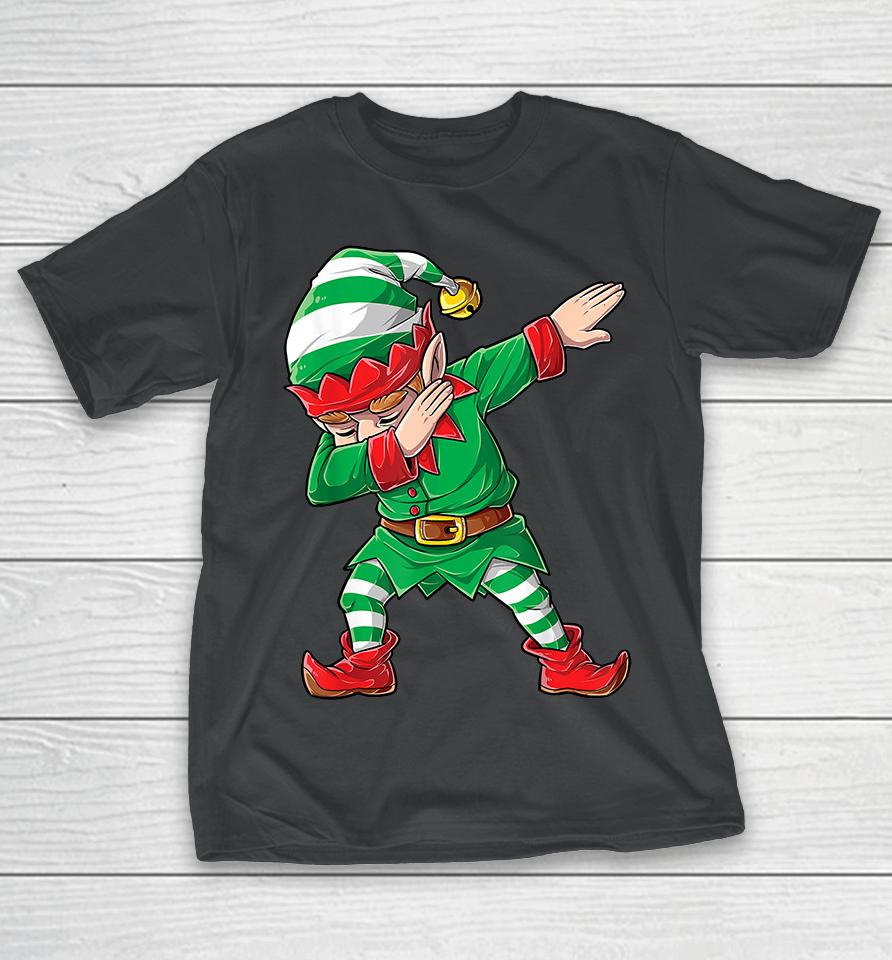 Christmas Dabbing Elf Squad Funny Elves Family Matching T-Shirt