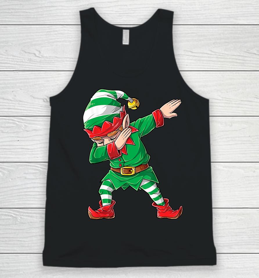 Christmas Dabbing Elf Squad Funny Elves Family Matching Unisex Tank Top