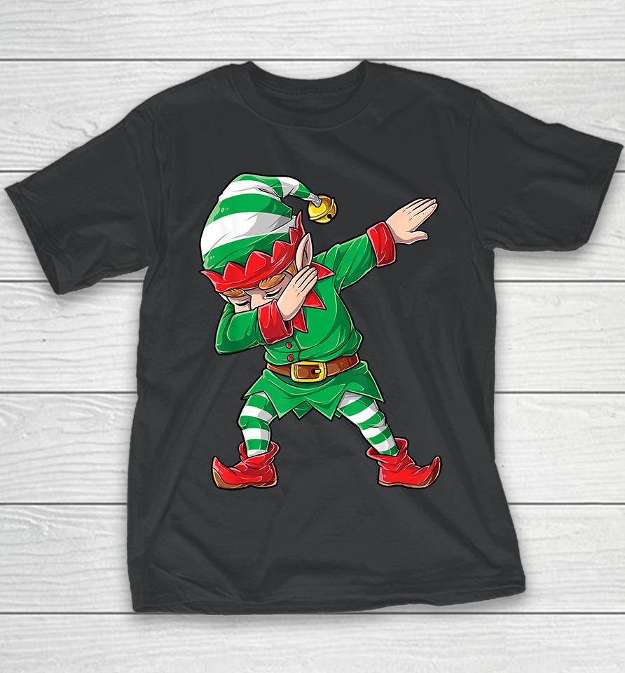 Christmas Dabbing Elf Squad Funny Elves Family Matching Youth T-Shirt