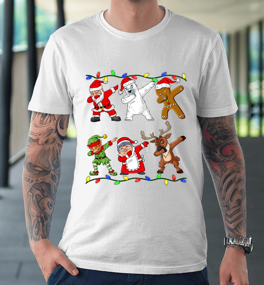 Christmas Dabbing Santa Elf And Friends Boys Kids Dab Xmas Premium T-Shirt