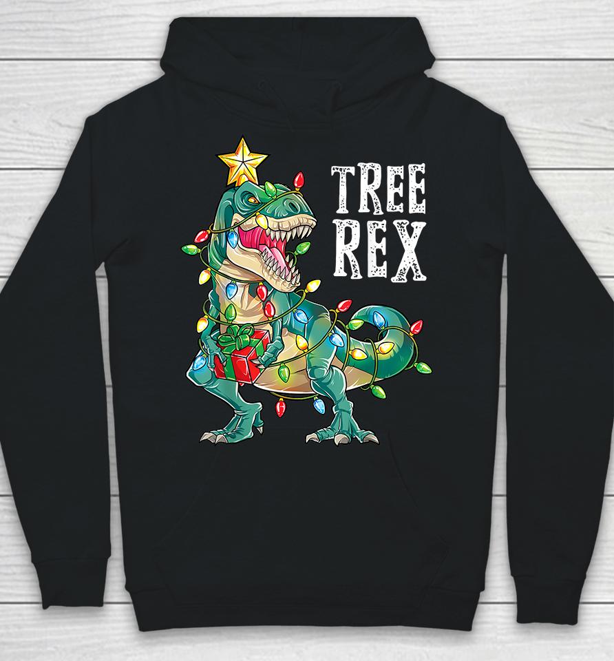 Christmas Dinosaur Tree Rex Hoodie