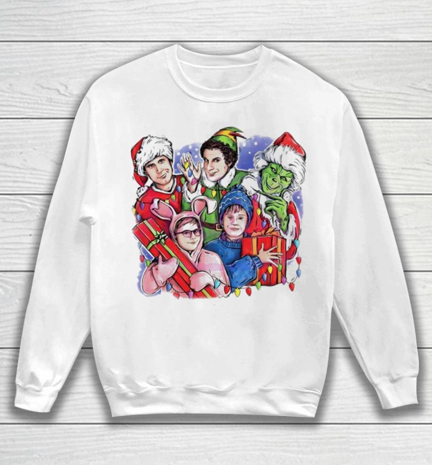 Christmas Friends Movie Character Sweatshirt