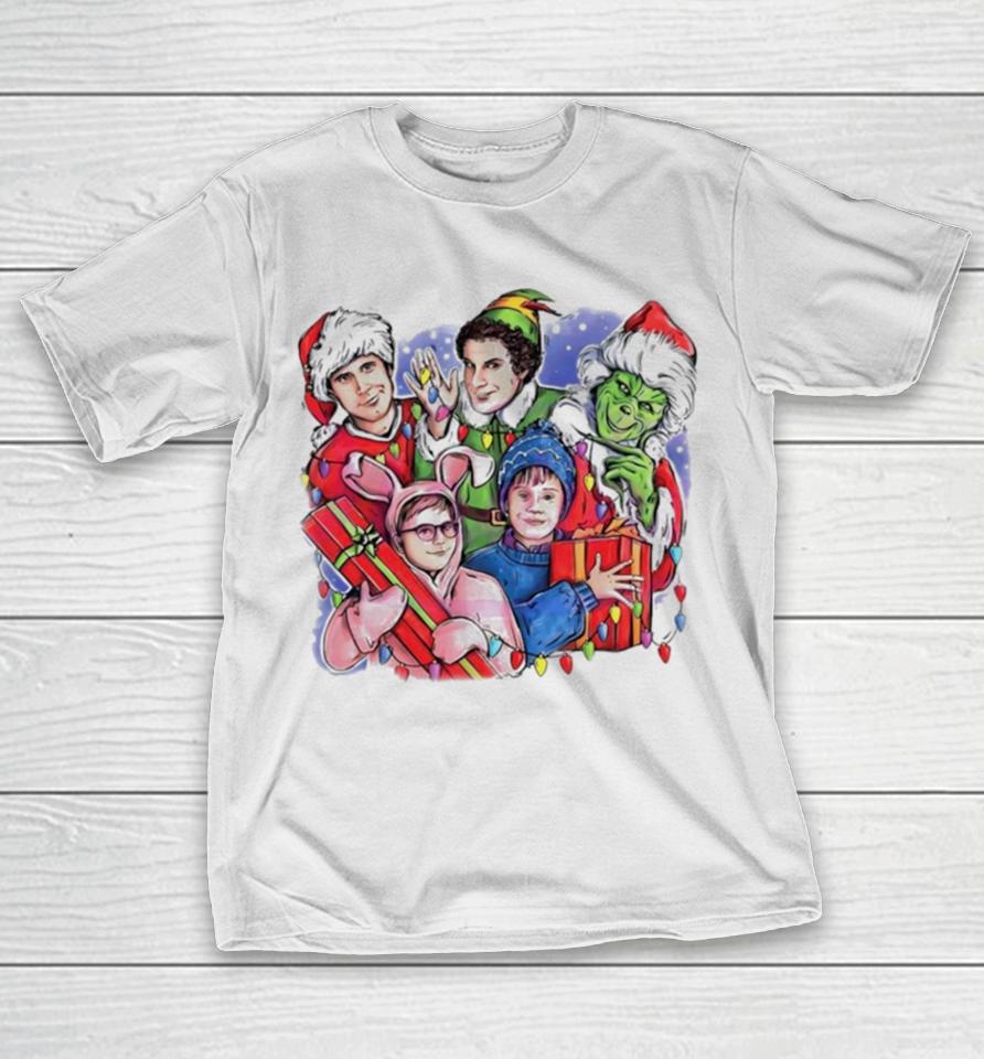 Christmas Friends Movie Character T-Shirt