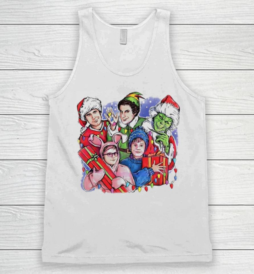 Christmas Friends Movie Character Unisex Tank Top