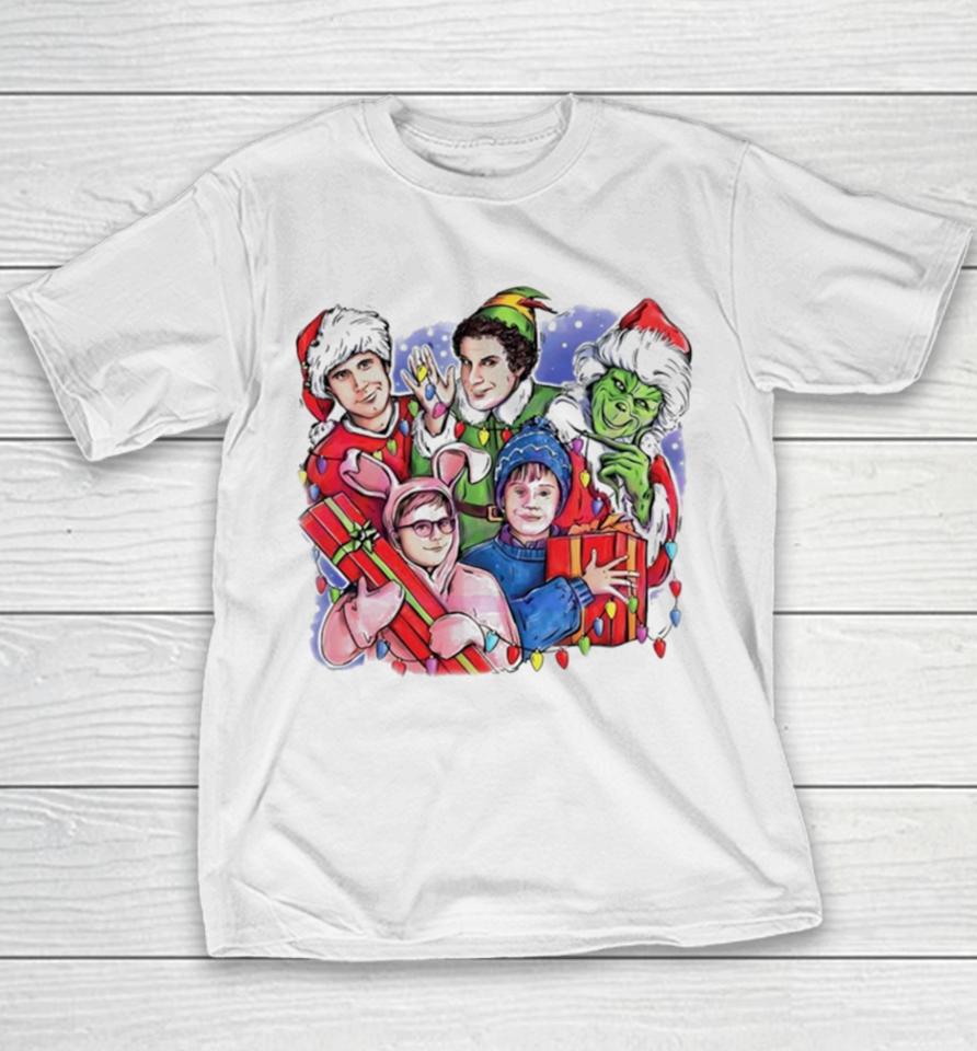 Christmas Friends Movie Character Youth T-Shirt