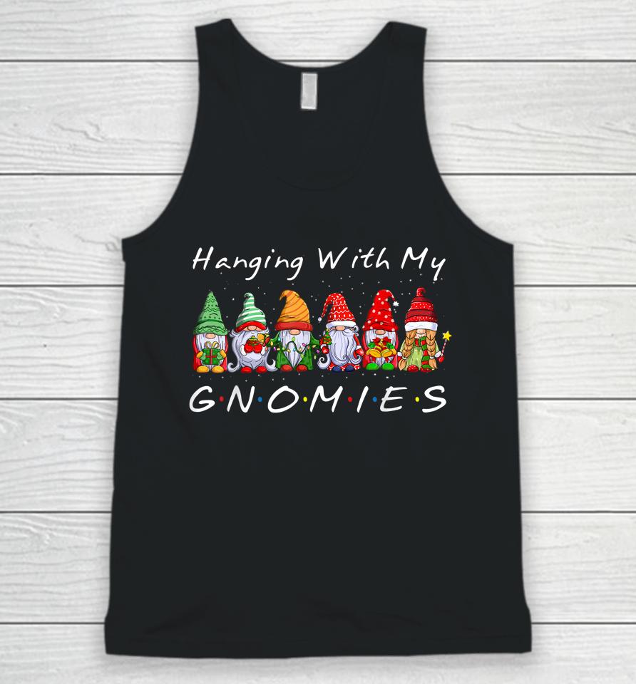 Christmas Gnome Hanging With My Gnomies Unisex Tank Top