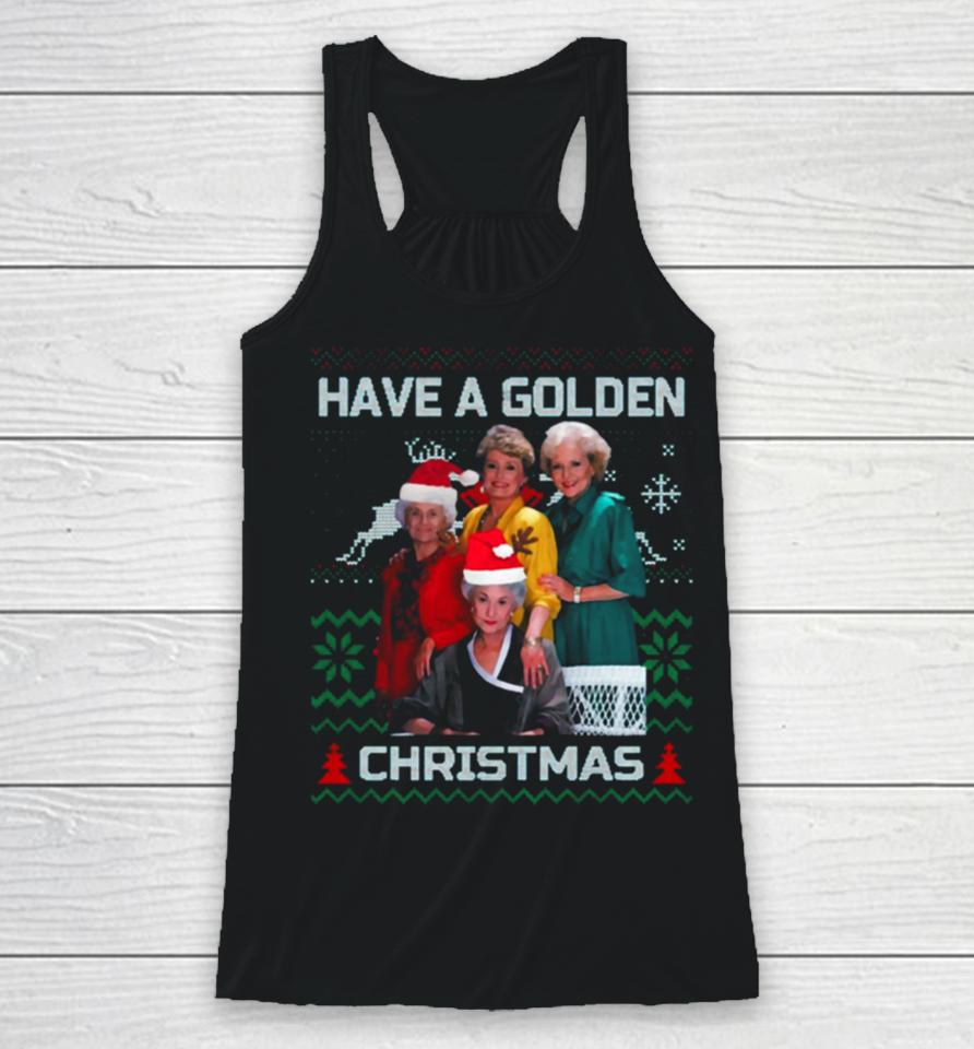 Christmas Golden Girls Christmas Racerback Tank