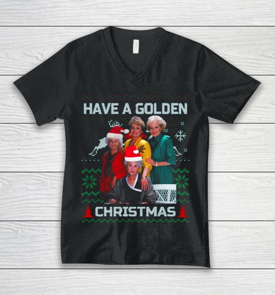 Christmas Golden Girls Christmas Unisex V-Neck T-Shirt