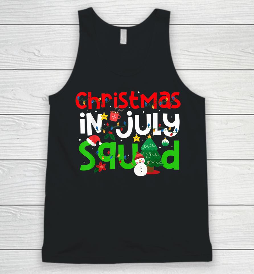 Christmas In July Squad Funny Summer Xmas Unisex Tank Top