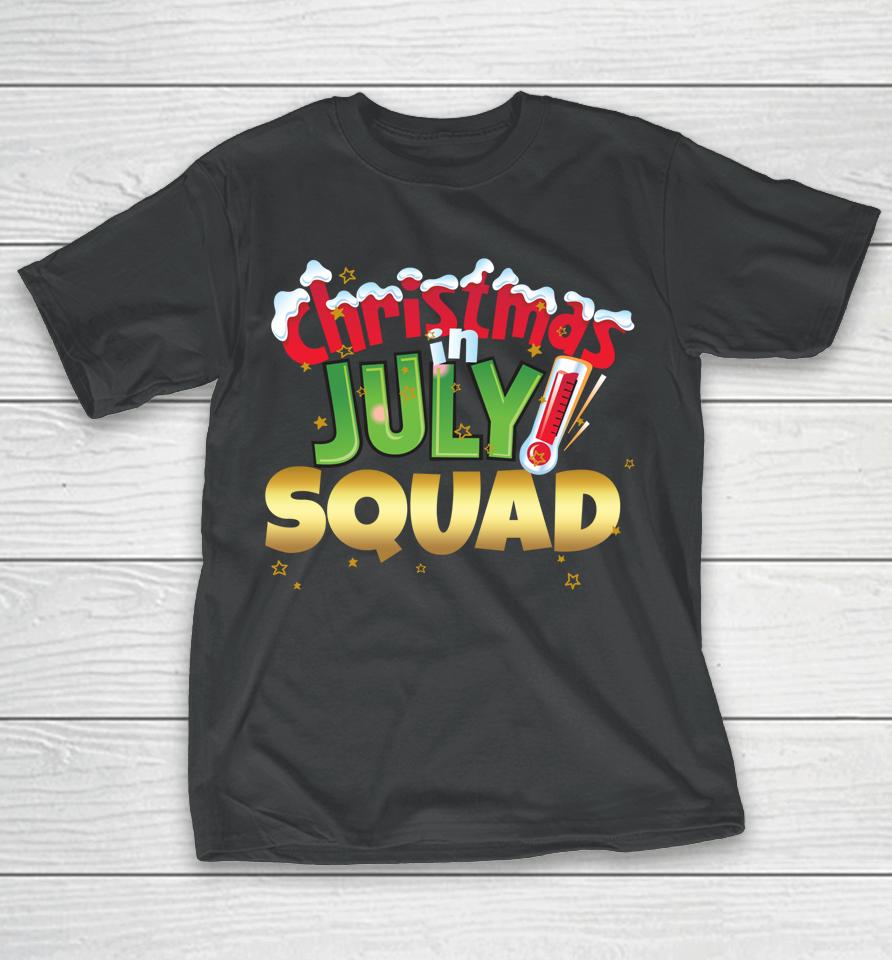 Christmas In July Squad Shirt Summer Group Santa Xmas T-Shirt