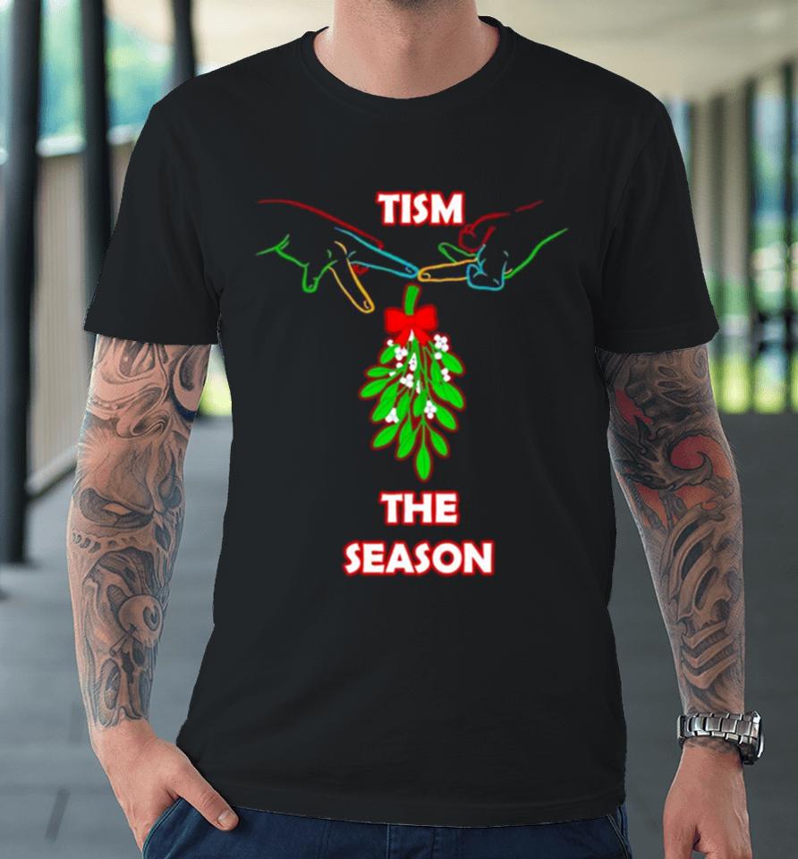 Christmas Mistletoe Tism The Season Premium T-Shirt