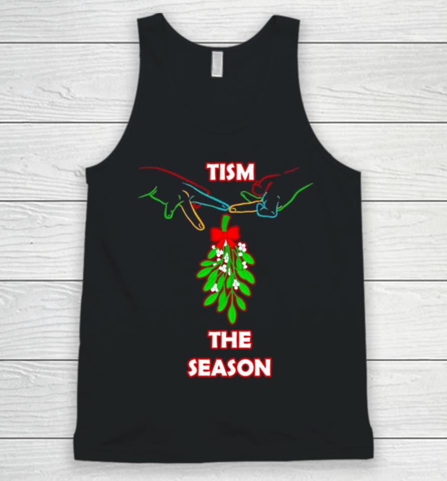 Christmas Mistletoe Tism The Season Unisex Tank Top