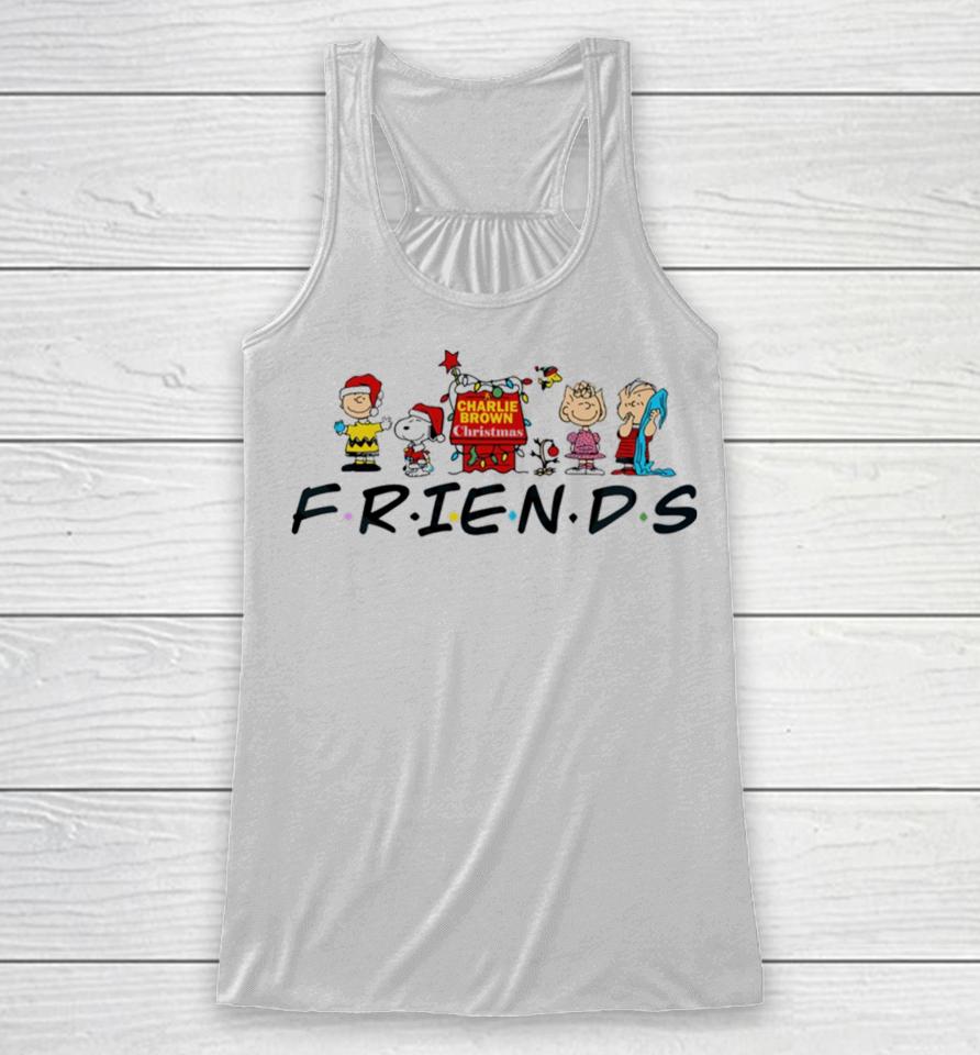 Christmas Snoopy And Charlie Brown Friends Merry Xmas Charlie Brown Christmas Racerback Tank