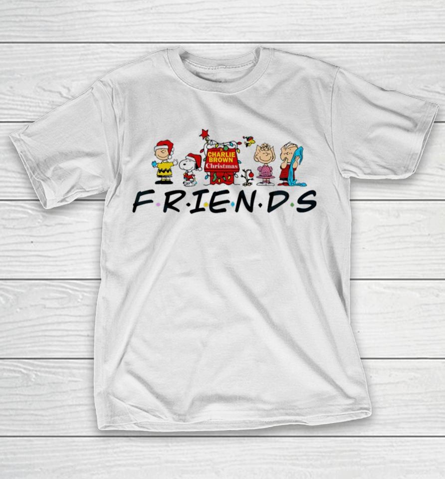 Christmas Snoopy And Charlie Brown Friends Merry Xmas Charlie Brown Christmas T-Shirt