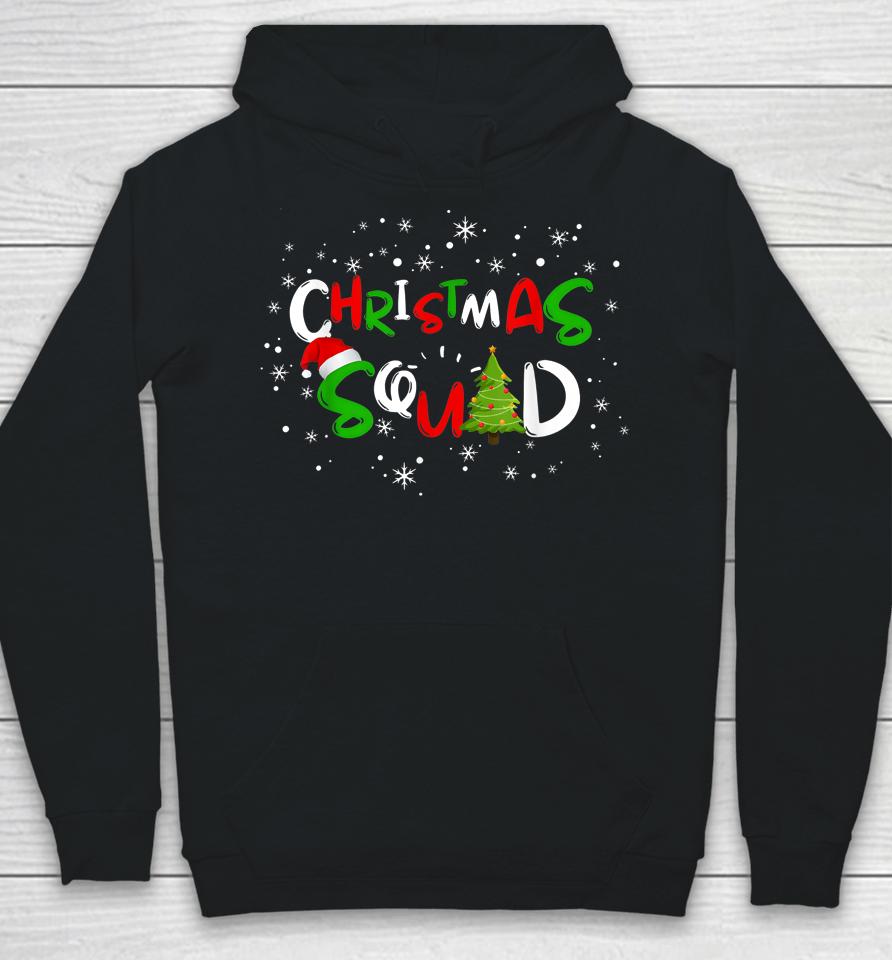 Christmas Squad Family Group Matching  Funny Santa Elf Hoodie