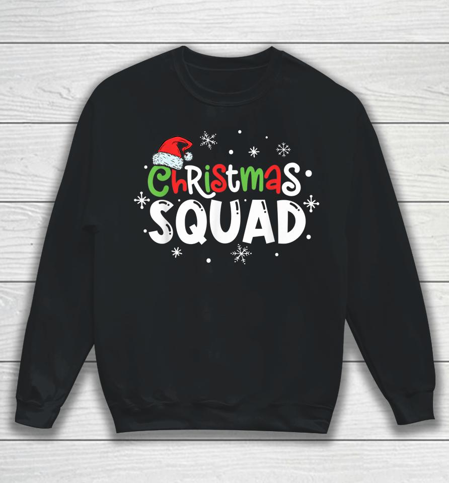 Christmas Squad Santa Family Matching Pajamas Xmas Sweatshirt