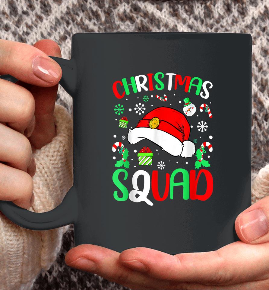 Christmas Squad Santa Hat Family Matching Pajama Xmas Coffee Mug
