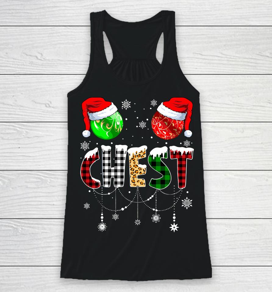 Christmas T Shirt Matching Couple Family Chestnuts Racerback Tank