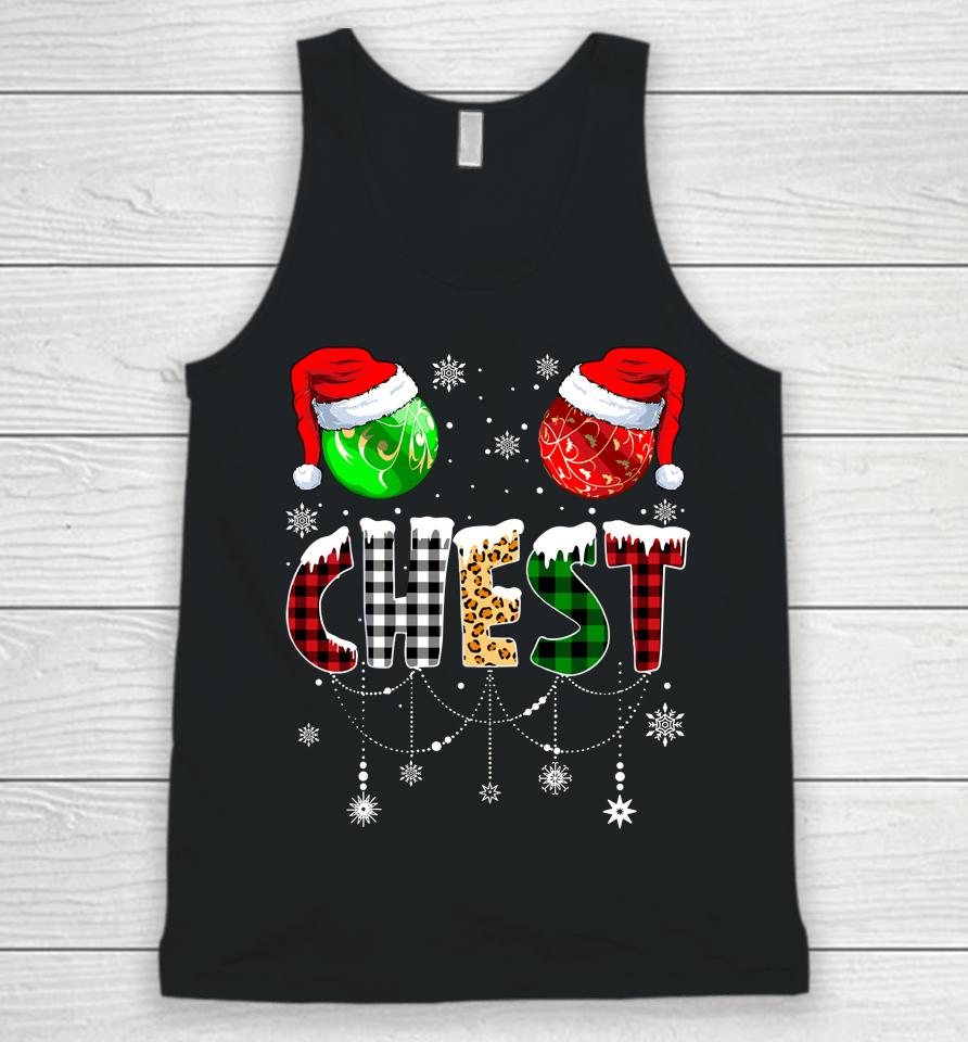 Christmas T Shirt Matching Couple Family Chestnuts Unisex Tank Top
