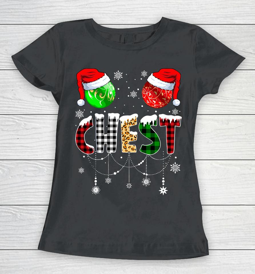 Christmas T Shirt Matching Couple Family Chestnuts Women T-Shirt