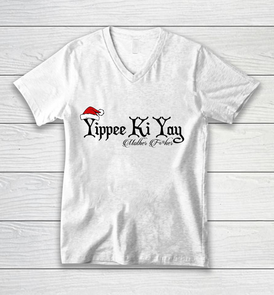 Christmas Yippee Ki Yay Mother F Cker Unisex V-Neck T-Shirt