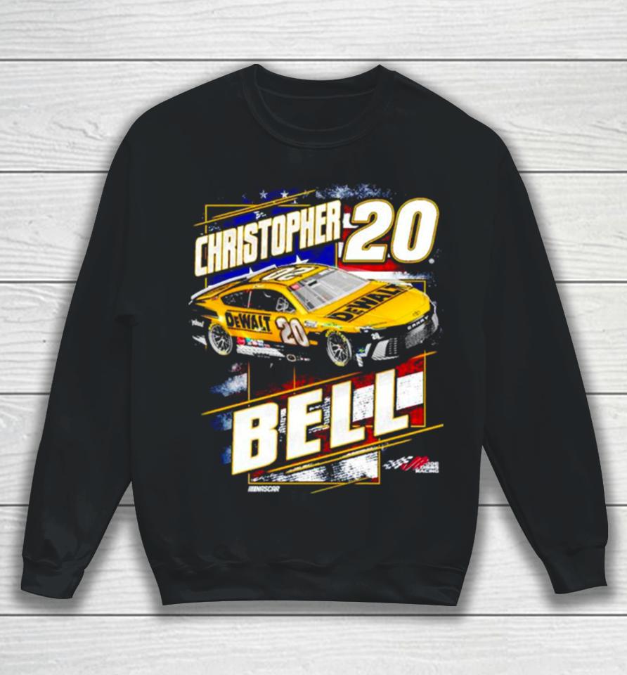 Christopher Bell Joe Gibbs Racing Team Collection Dewalt Patriotic Sweatshirt