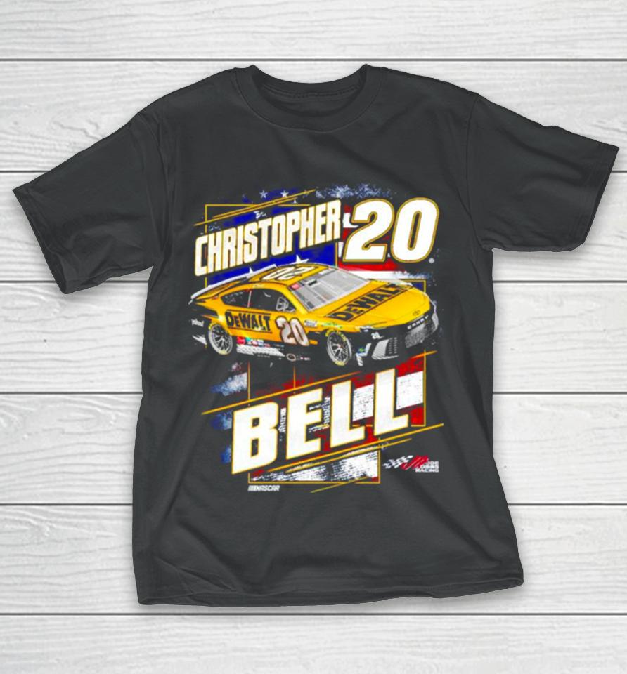 Christopher Bell Joe Gibbs Racing Team Collection Dewalt Patriotic T-Shirt