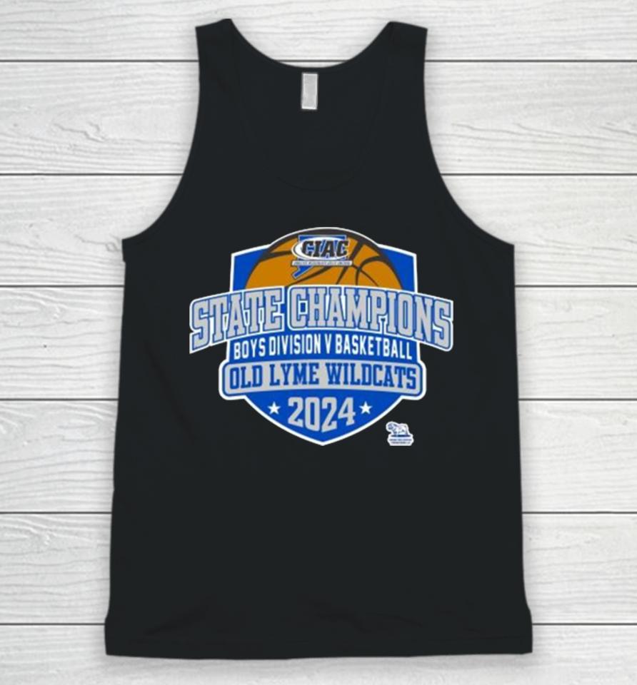 Ciac State Champions Boys Division V Basketball Old Lyme Wildcats 2024 Unisex Tank Top