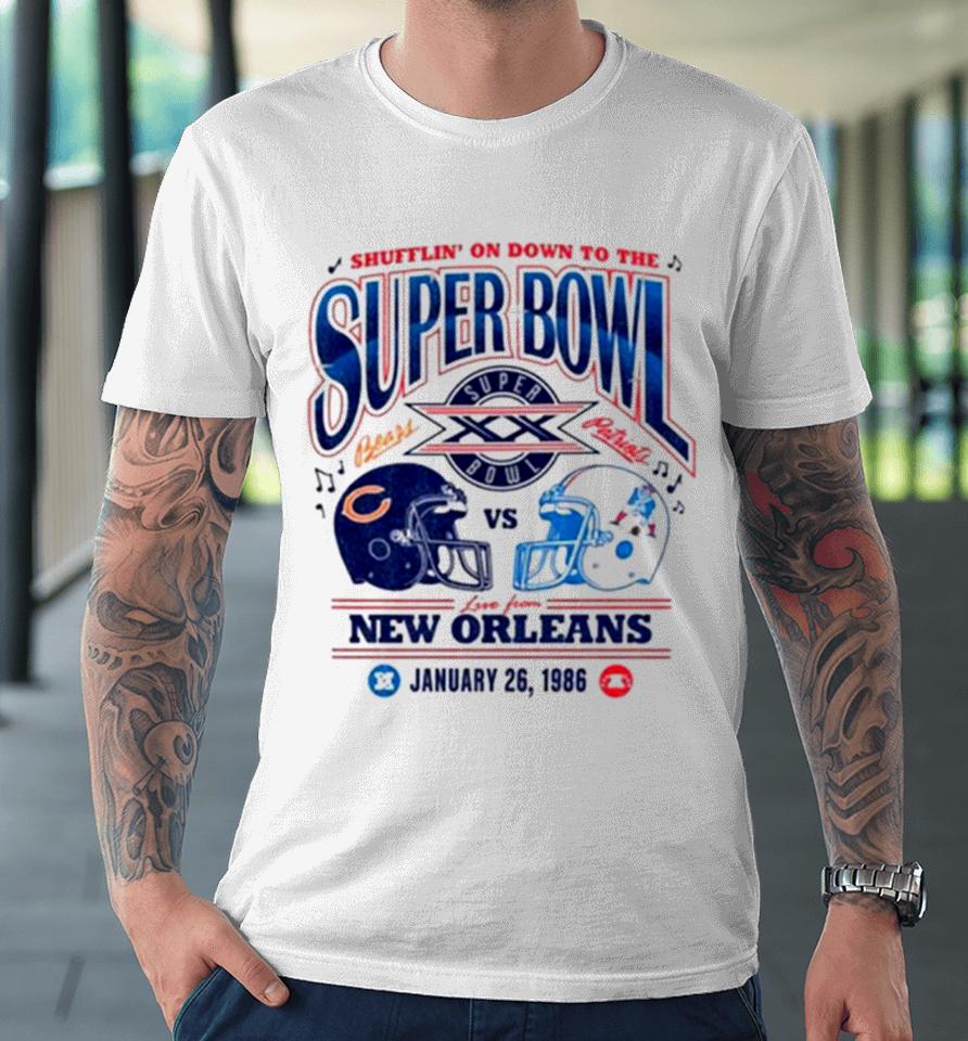 Cincinnati Bears Vs New England Patriots Shiffrin’ On Down To The Super Bowl Live From New Orleans Premium T-Shirt