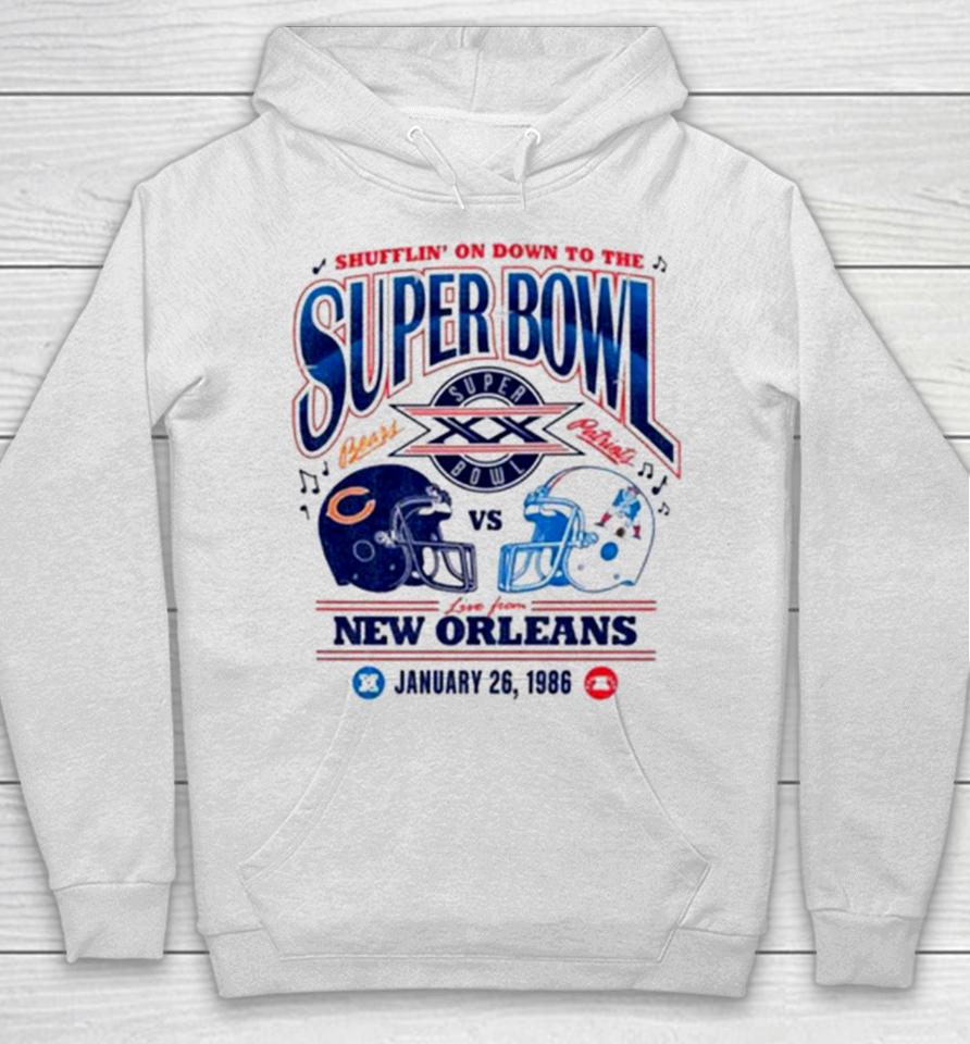 Cincinnati Bears Vs New England Patriots Shiffrin’ On Down To The Super Bowl Live From New Orleans Hoodie