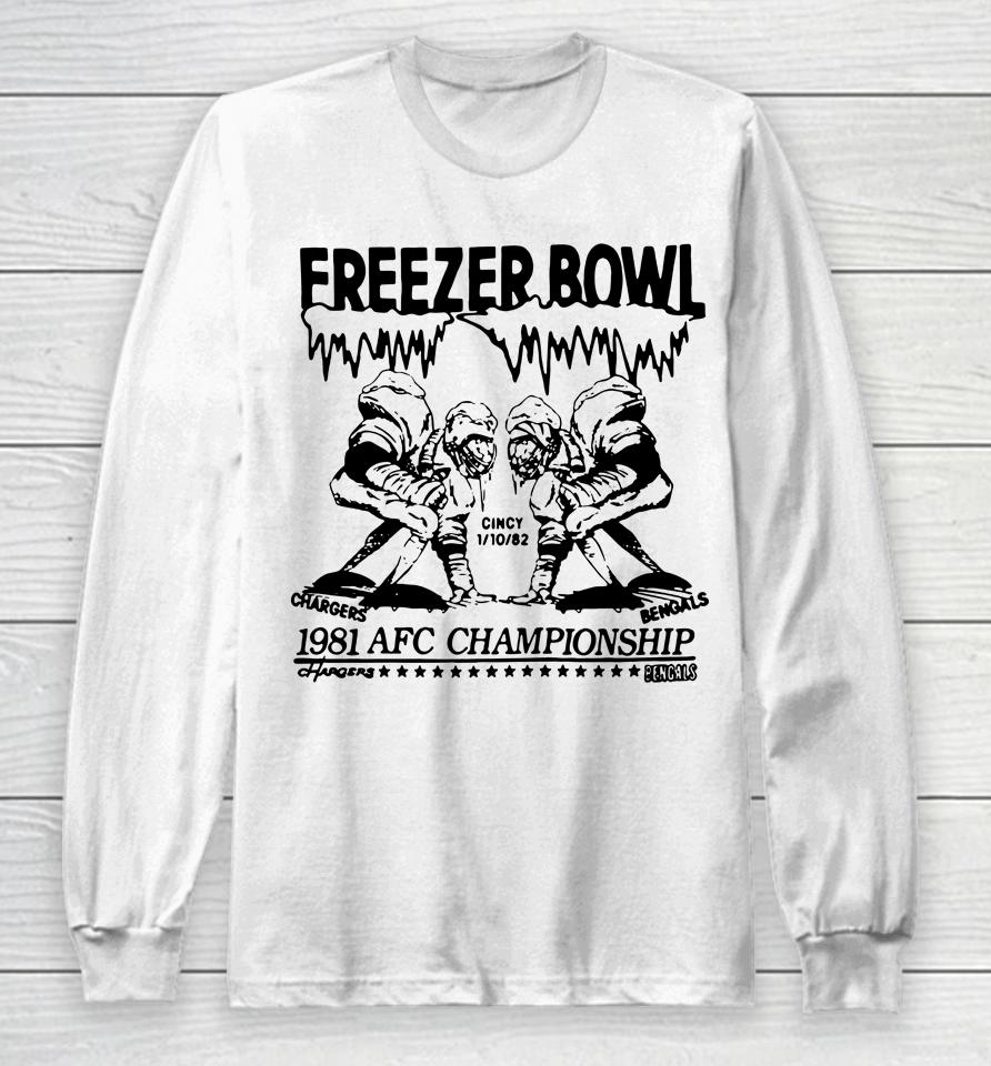 Cincinnati Bengals 1981 Freezer Bowl Homage Long Sleeve T-Shirt
