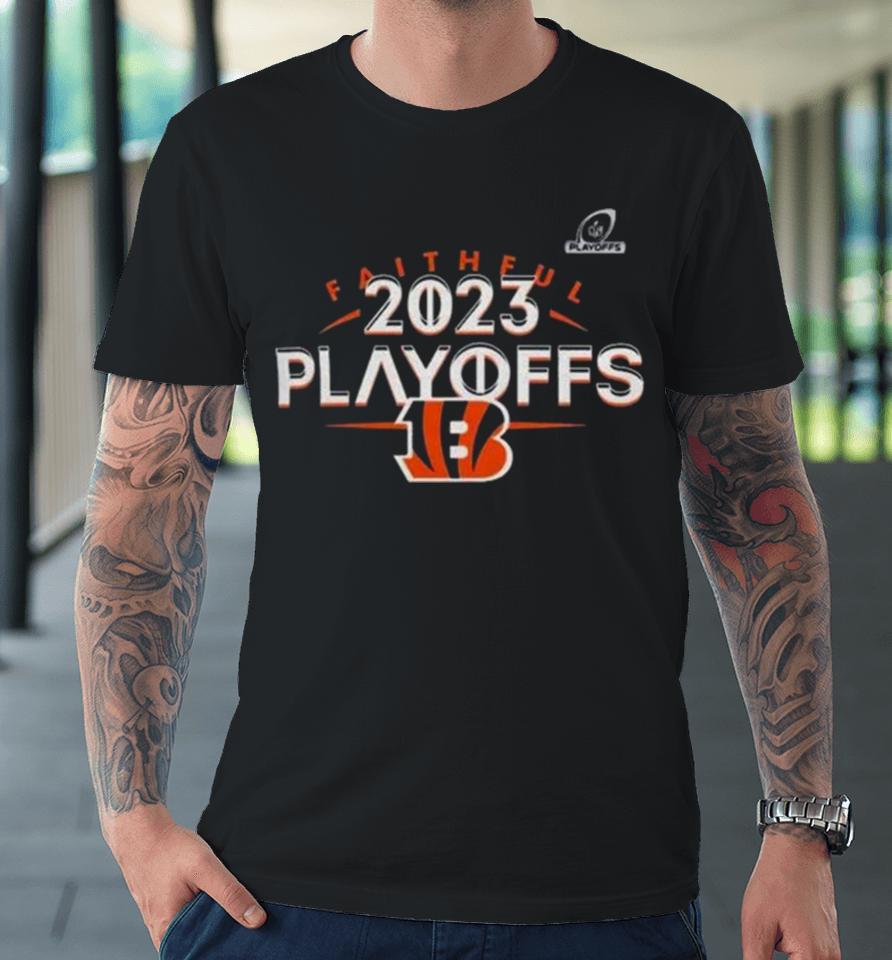 Cincinnati Bengals 2023 Nfl Playoffs Faithful Premium T-Shirt