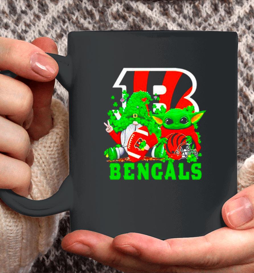Cincinnati Bengals Baby Yoda Happy St.patrick’s Day Shamrock Coffee Mug
