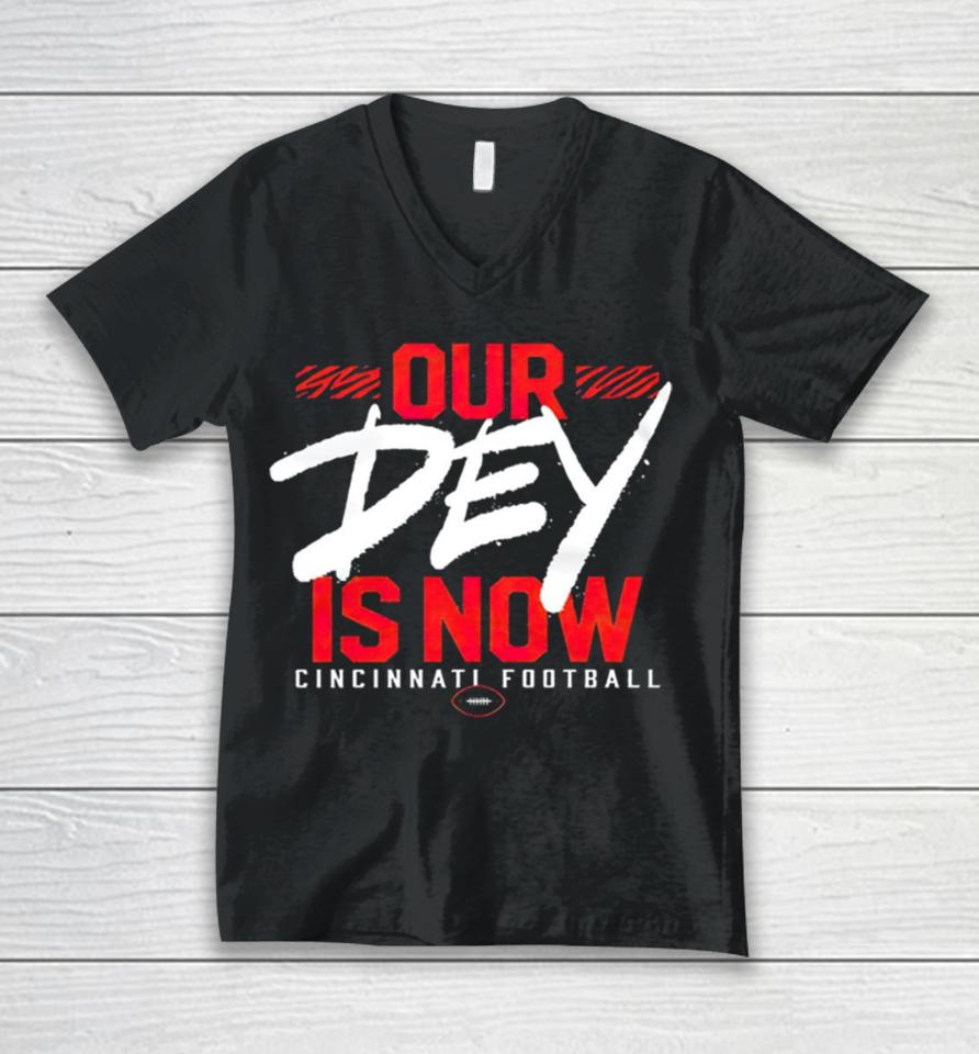 Cincinnati Bengals Football Our Dey Is Now Unisex V-Neck T-Shirt