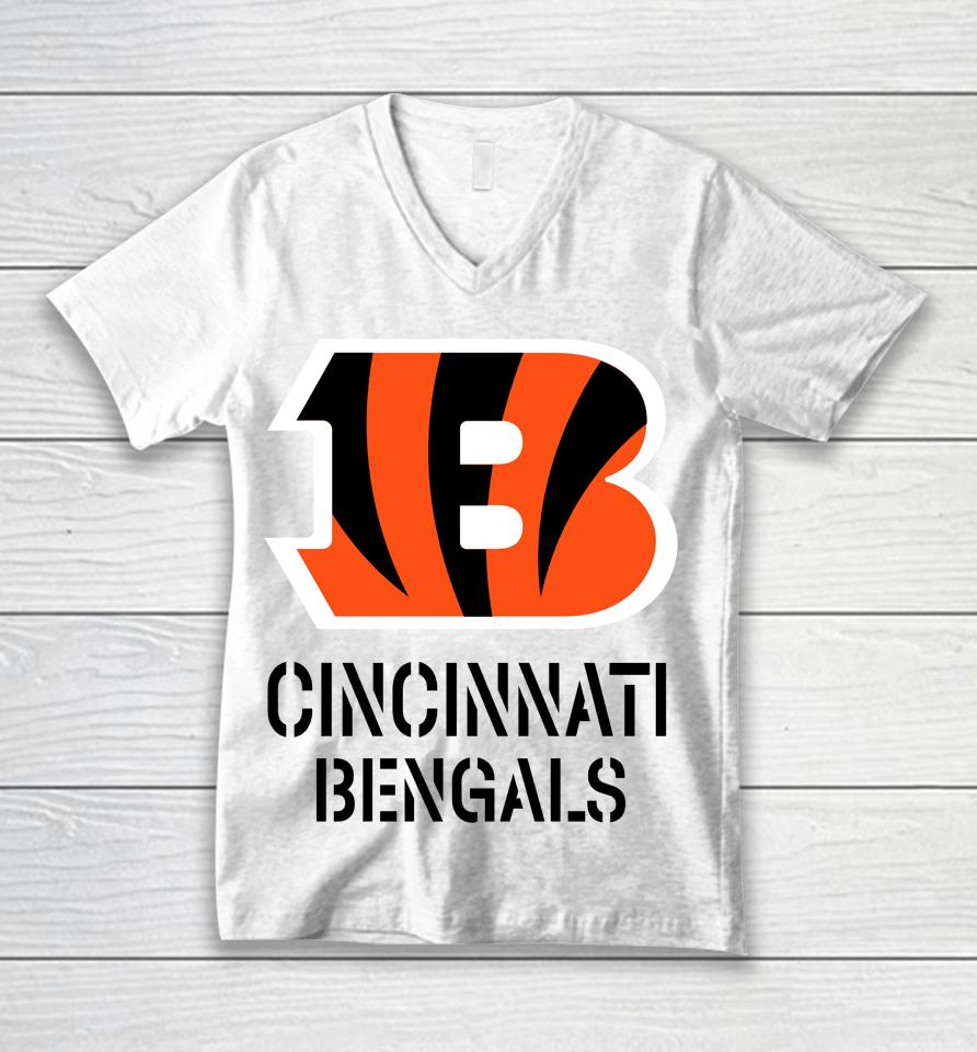 Cincinnati Bengals Football Unisex V-Neck T-Shirt
