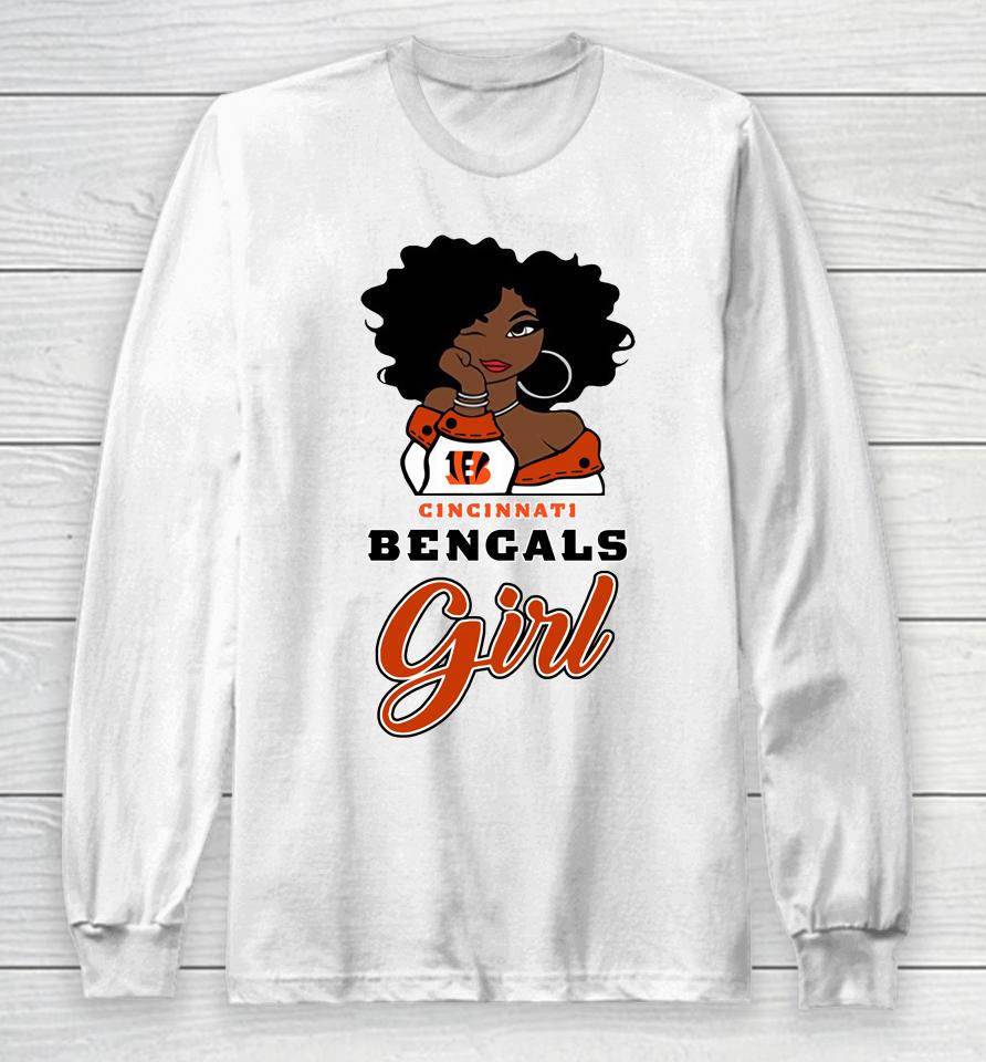 Cincinnati Bengals Girl Nfl Long Sleeve T-Shirt