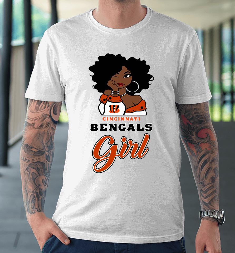 Cincinnati Bengals Girl Nfl Premium T-Shirt