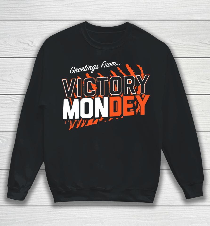 Cincinnati Bengals Greetings From Victory Mondey Sweatshirt