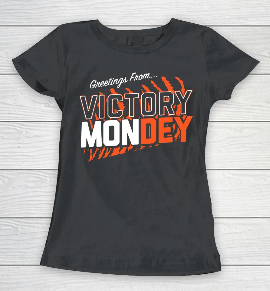 Cincinnati Bengals Greetings From Victory Mondey Women T-Shirt