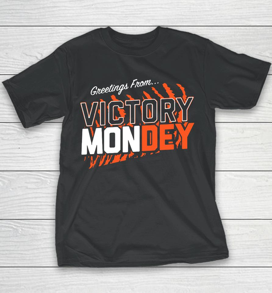 Cincinnati Bengals Greetings From Victory Mondey Youth T-Shirt