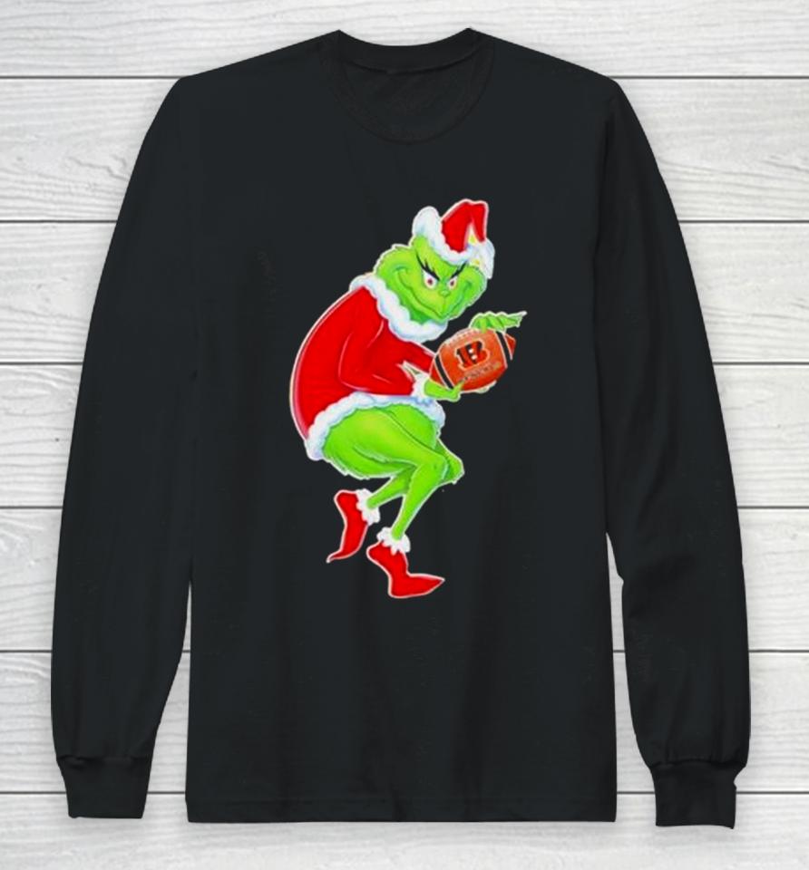 Cincinnati Bengals Grinch Merry Christmas 2023 Long Sleeve T-Shirt