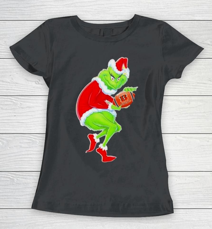 Cincinnati Bengals Grinch Merry Christmas 2023 Women T-Shirt