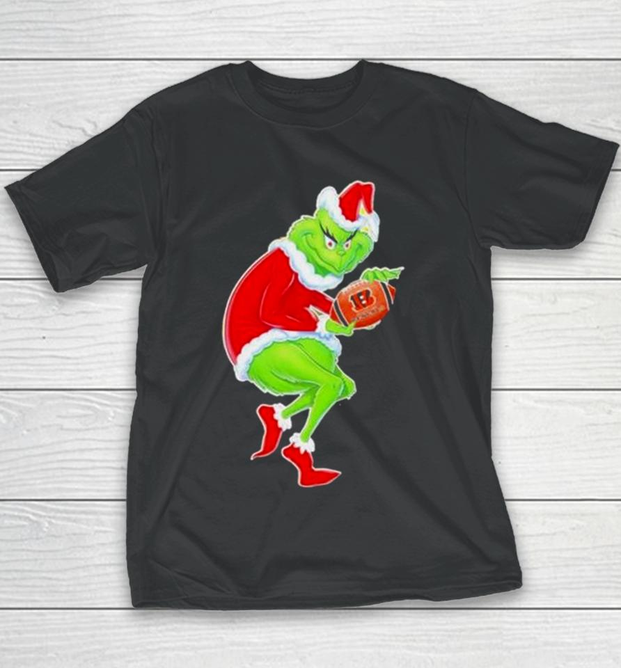 Cincinnati Bengals Grinch Merry Christmas 2023 Youth T-Shirt