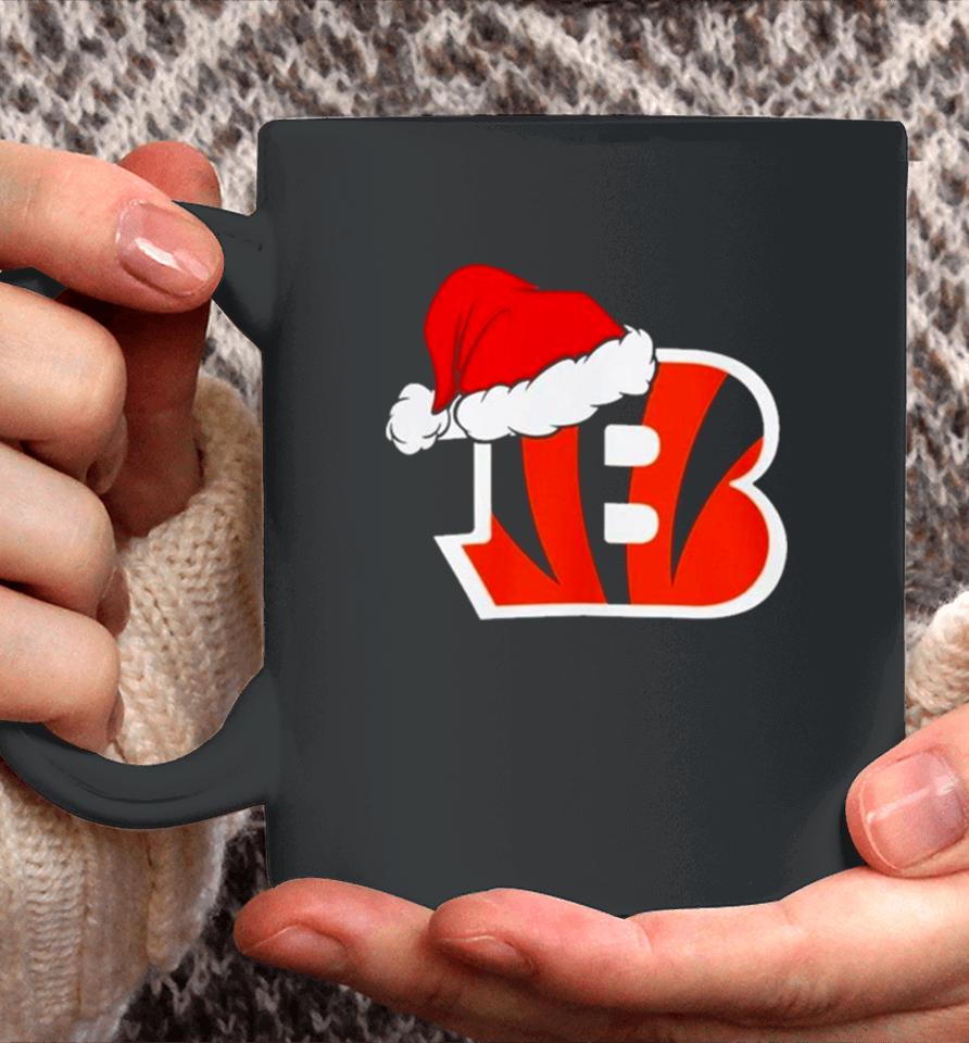 Cincinnati Bengals Logo Santa Hat Christmas 2023 Coffee Mug